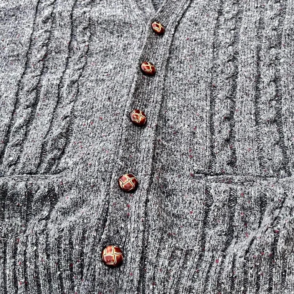 Vintage Jantzen Wool 90s Grunge Style Cardigan Unisex Size Medium : 20.5 x 25